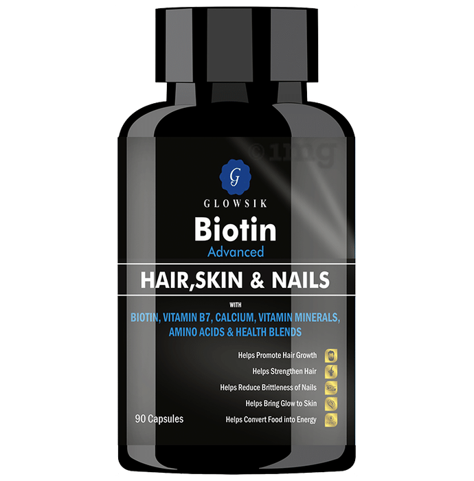 Glowsik Biotin Advanced Hair, Skin & Nails Capsule