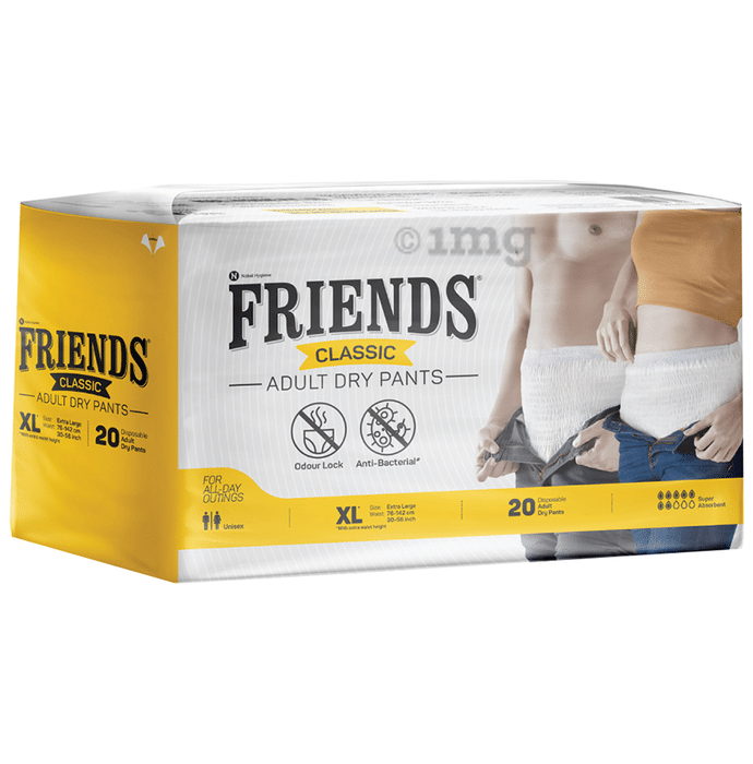 Friends Classic Anti-Bacterial & Anti-Rash Adult Unisex Dry Pants | Size XL