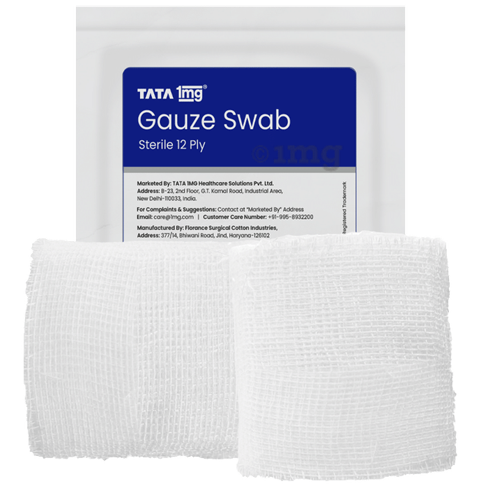 Tata 1mg Gauze Swab 10cm x 10cm x 12ply
