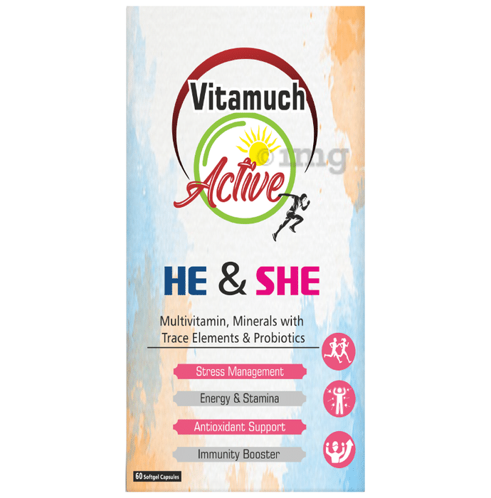 Vitamuch Active He & She Softgel Capsule