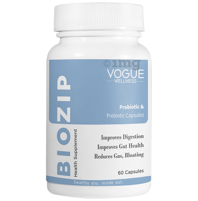 Vogue Wellness Biozip Probiotic & Prebiotic Capsule (60 Each)