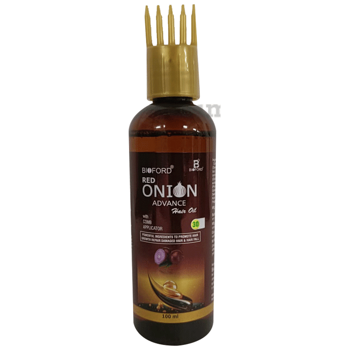 Bioford Red Onion Advance Hair Oil with Comb Applicator