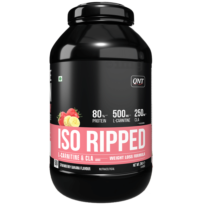 QNT ISO Ripped L-Carnitine & CLA Powder Strawberry Banana