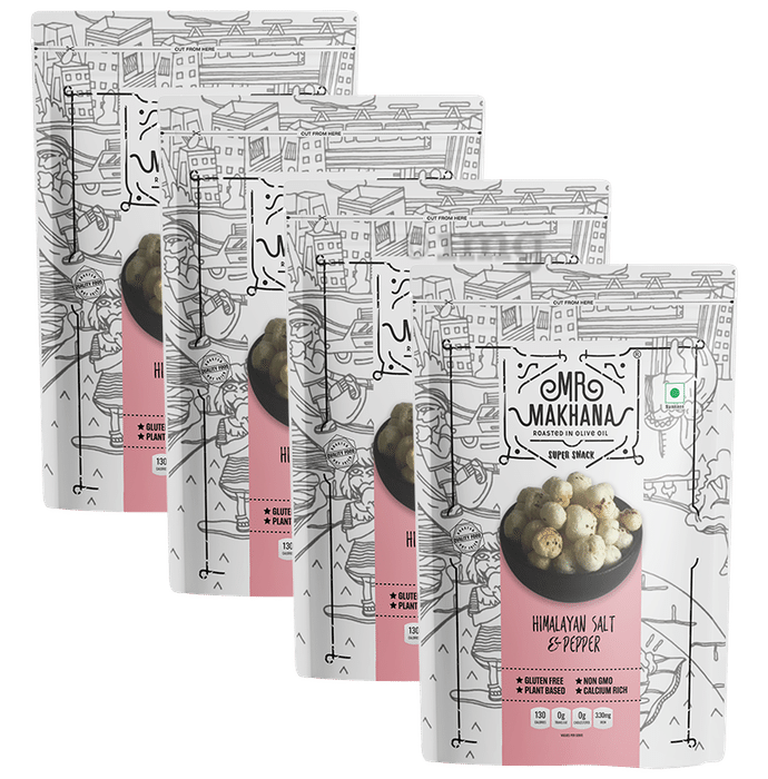 Mr Makhana Himalayan Salt & Pepper (60gm Each)
