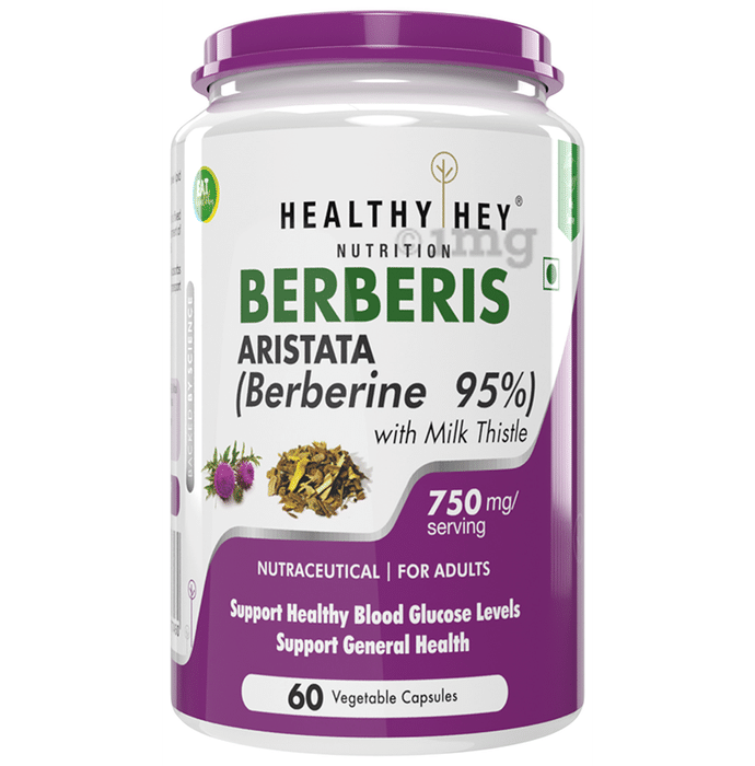 HealthyHey Berberis with Milk Thistle Vegetable Capsule