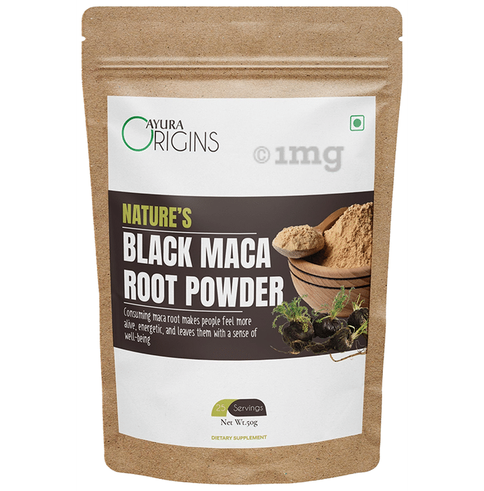 Ayura Origins Nature's Black Maca Root Powder