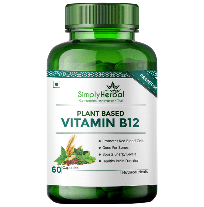 Simply Herbal Plant Based Vitamin B12 Capsule