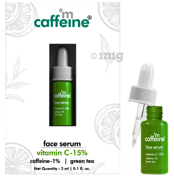 mCaffeine Green Tea Face Serum with Vitamin C 15%