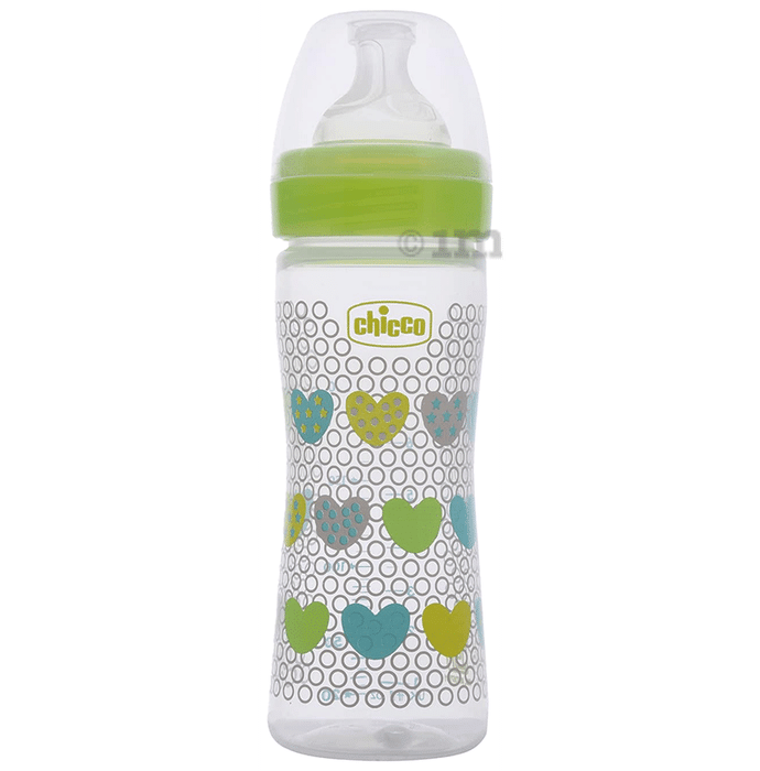Chicco Wellbeing Feeding Bottle Green