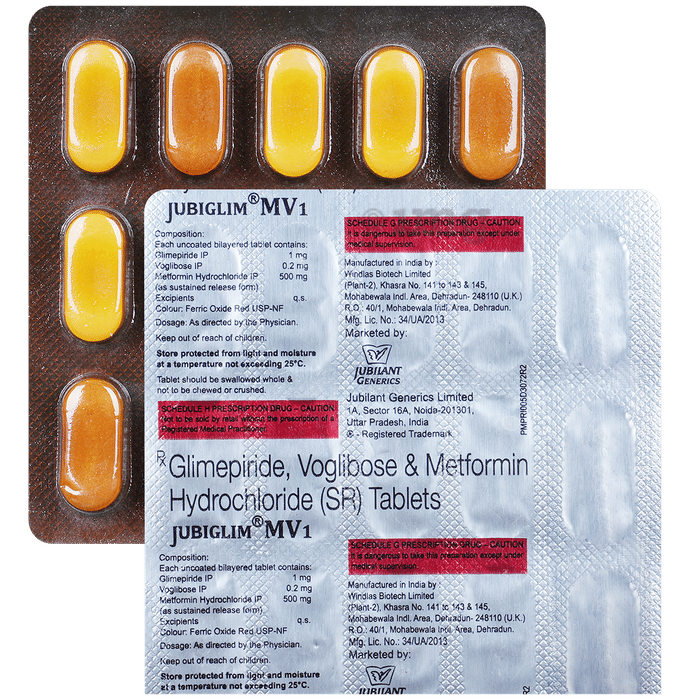 Jubiglim MV 1 Tablet SR
