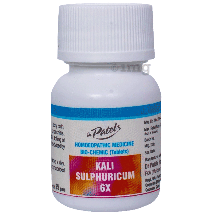 Dr. Patel's Kali Sulphuricum Biochemic Tablet 6X