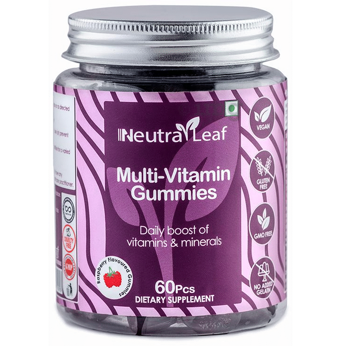 NeutraLeaf Multi-Vitamin Gummies Raspberry