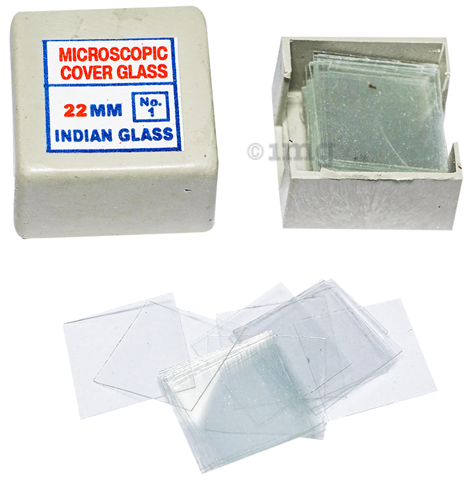 Clear & Sure Micro Cover Glass No 1 Square 22mm