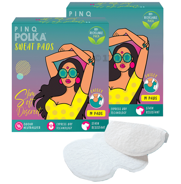 PINQ Polka Sweat Pads (14 Each)