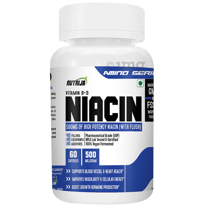 Nutrija Vitamin B3 Niacin 500mg Capsule