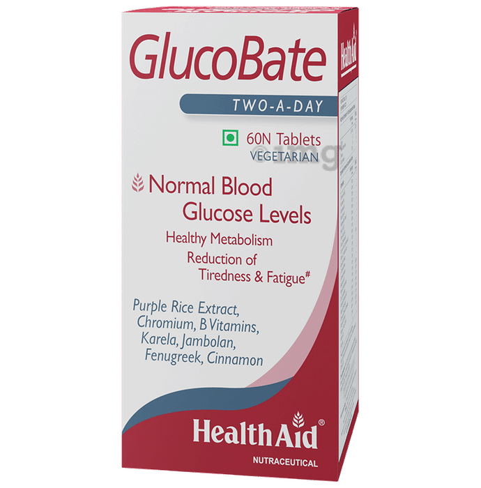 HealthAid Glucobate Vegetarian Tablet