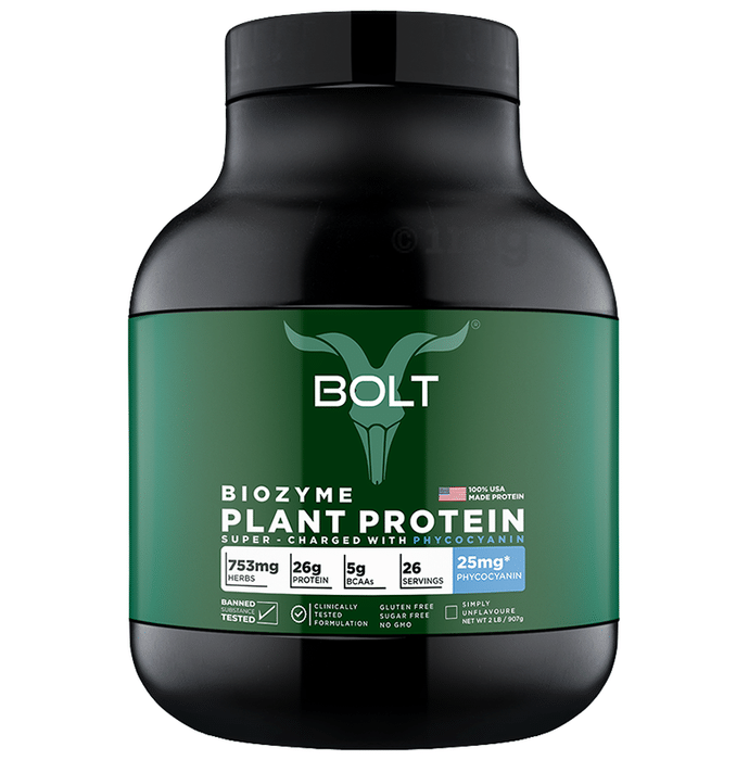 Bolt Biozyme Plant Protein Powder Simply Unflavoured