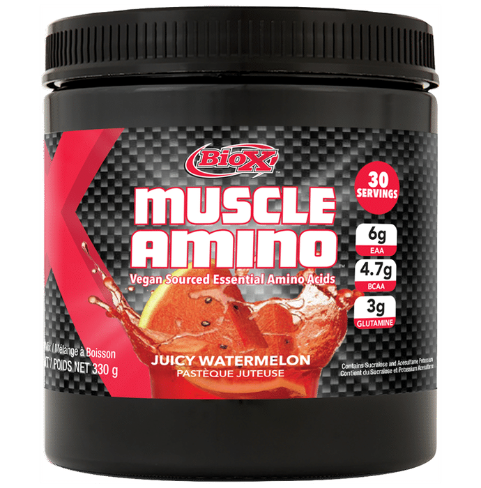 BioX Juicy Watermelon Muscle Amino Vegan Sourced Essential Amino Acids Powder