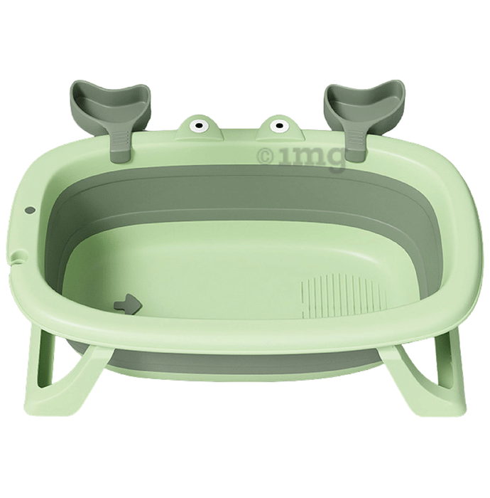 Polka Tots Splish Splash Foldable Bathtub For Your Baby Kid Green