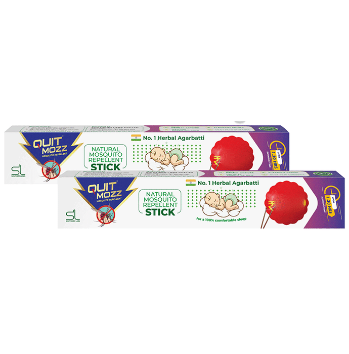 Quitmozz Natural Mosquito Repellent Incense Sticks (120 Each)