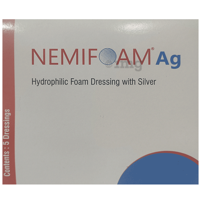 Nemifoam Ag Hydrophilic Foam Dressing with Silver 5cm x 7cm