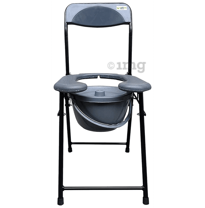 Entros C779A Folding Light Weight Commode Chair Front Cut