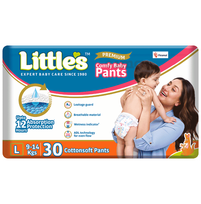 Little's Comfy Cottonsoft Baby Pants Diaper | Size Large