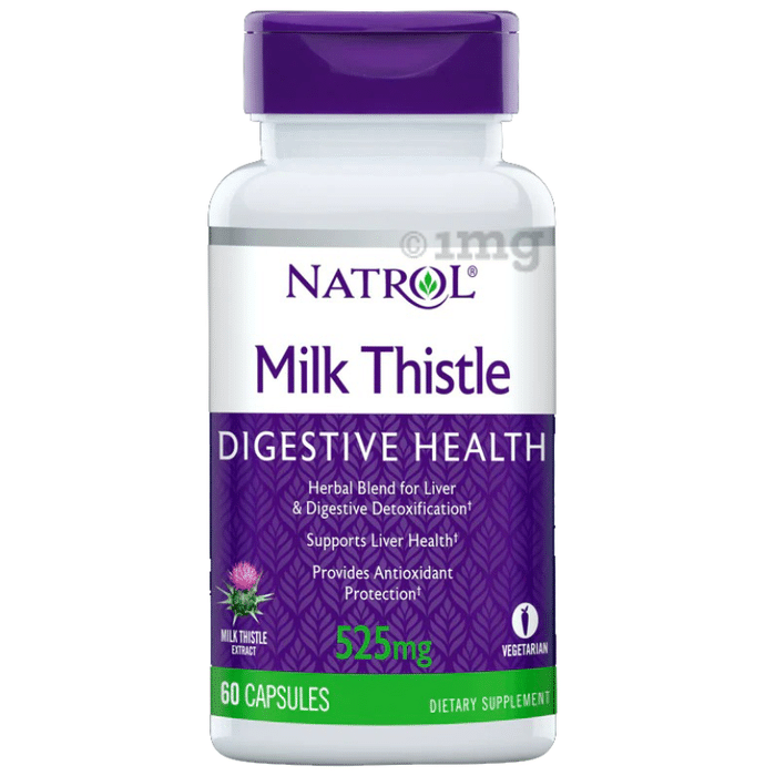Natrol Milk Thistle Capsule | For Antioxidant Protection, Liver & Digestive Detoxification