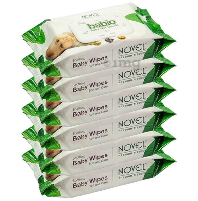 Novel Soothing Baby Wipes | Soft & Care Baby Wet Towels (80 Each)
