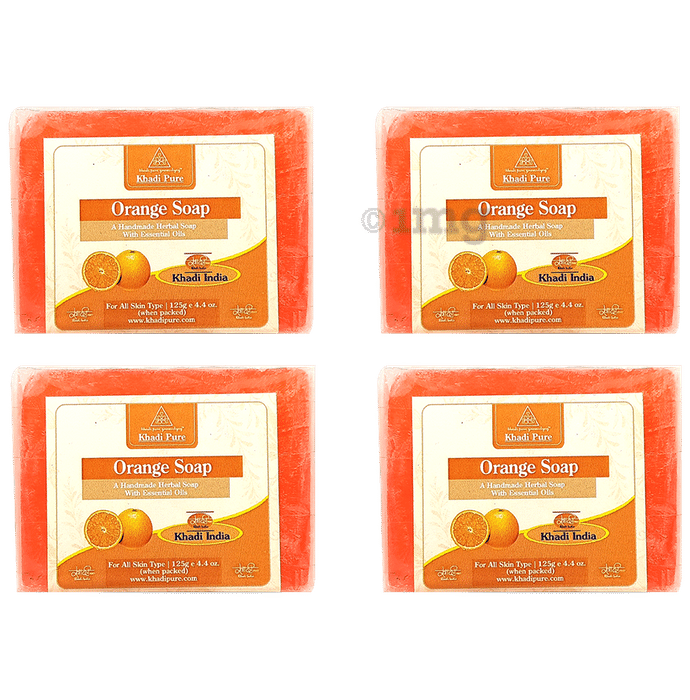 Khadi Pure Orange Soap (125gm Each)