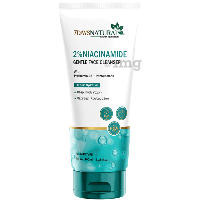 7 Days Natural 2% Niacinamide Gentle Face Cleanser All Skin Types