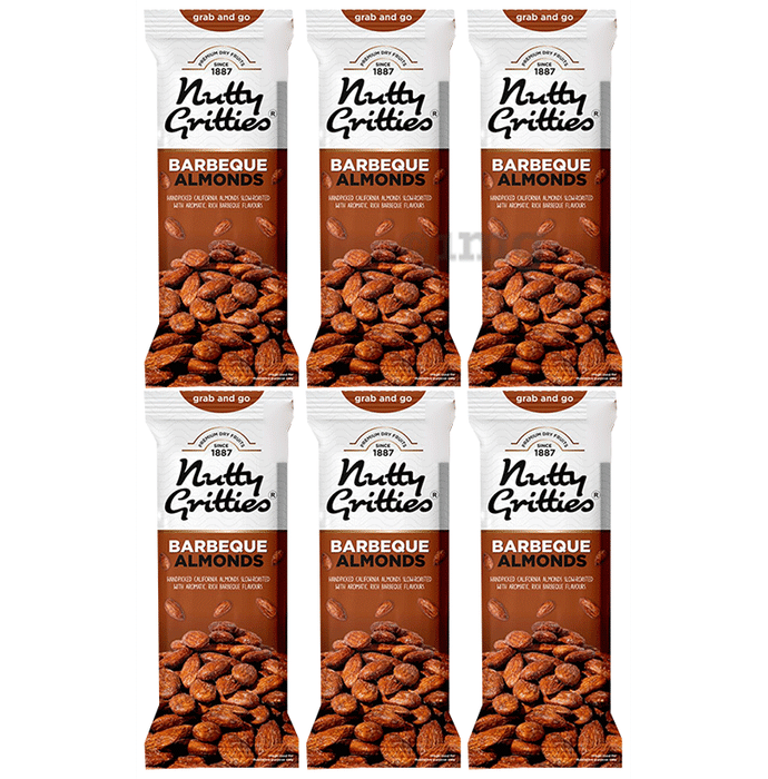 Nutty Gritties Barbeque Almonds (40gm Each)
