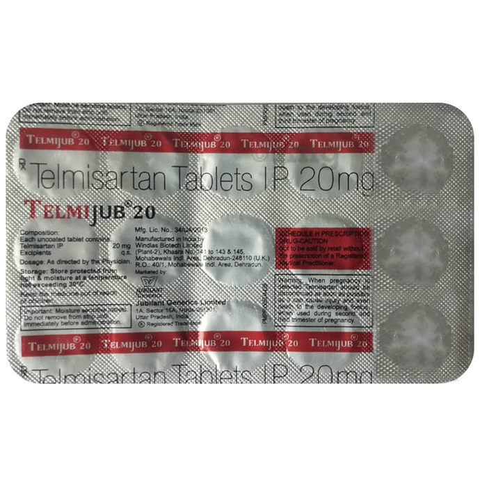 Telmijub 20 Tablet