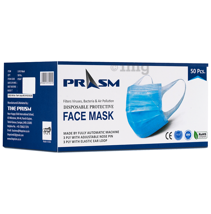 Prism Disposable Protective Face Mask Black