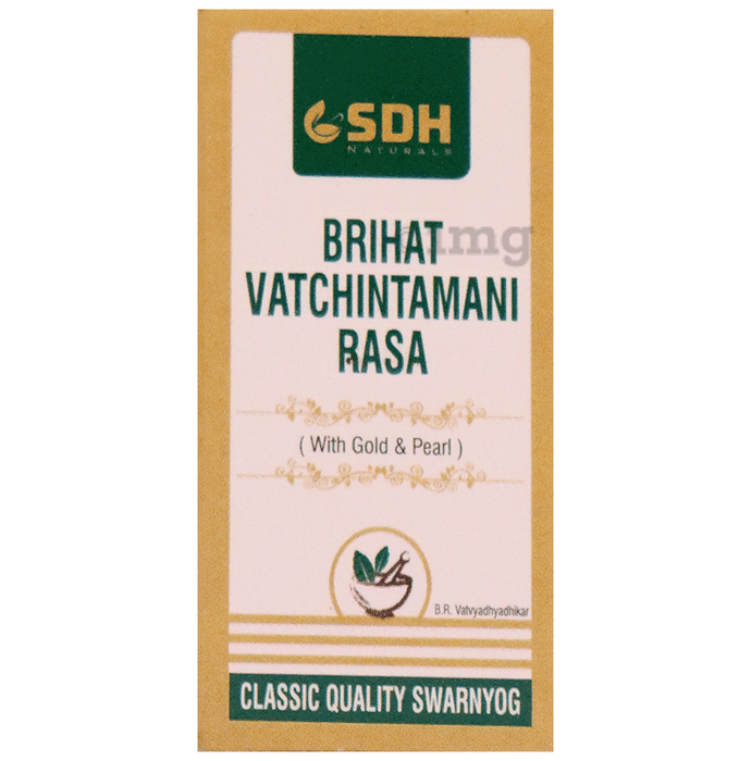 Shree Dhanwantri Herbals Brihat Vatchintamani Rasa (with Gold & Pearl)
