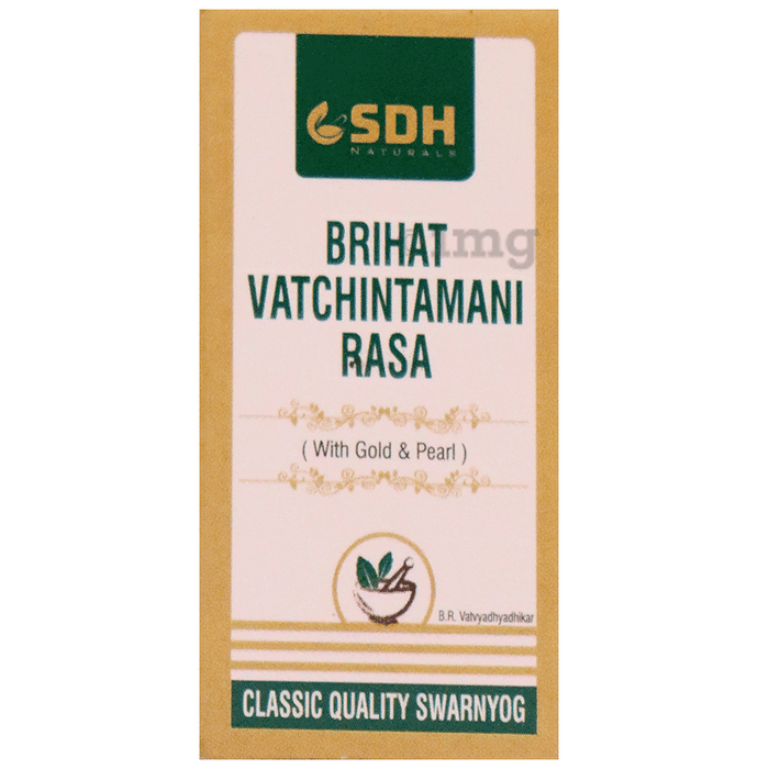 Shree Dhanwantri Herbals Brihat Vatchintamani Rasa (with Gold & Pearl)