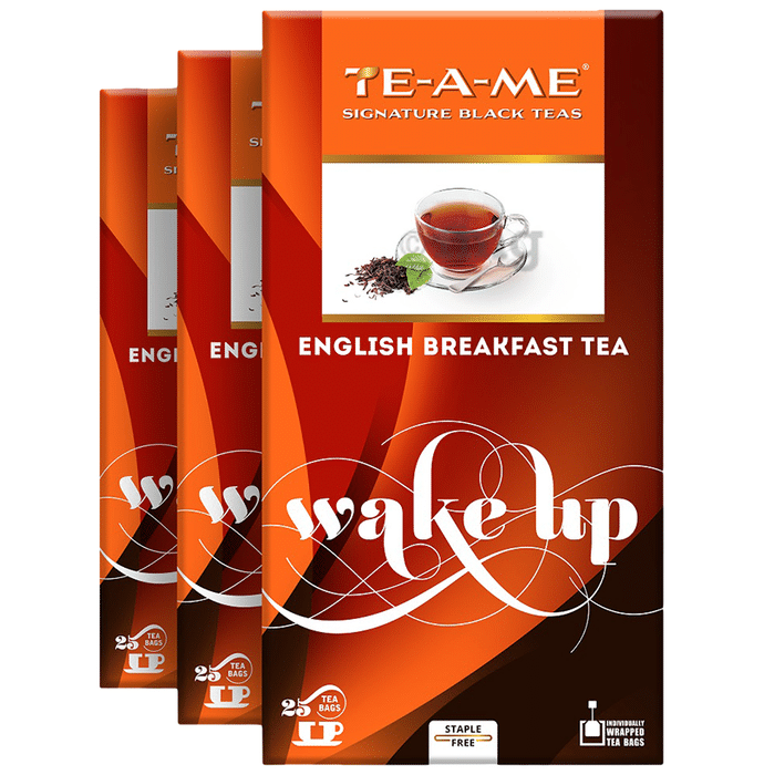 TE-A-ME English Breakfast Black Tea Bags (25 Each)