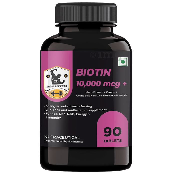 Iron Lifters Biotin 10000mcg+ Tablet
