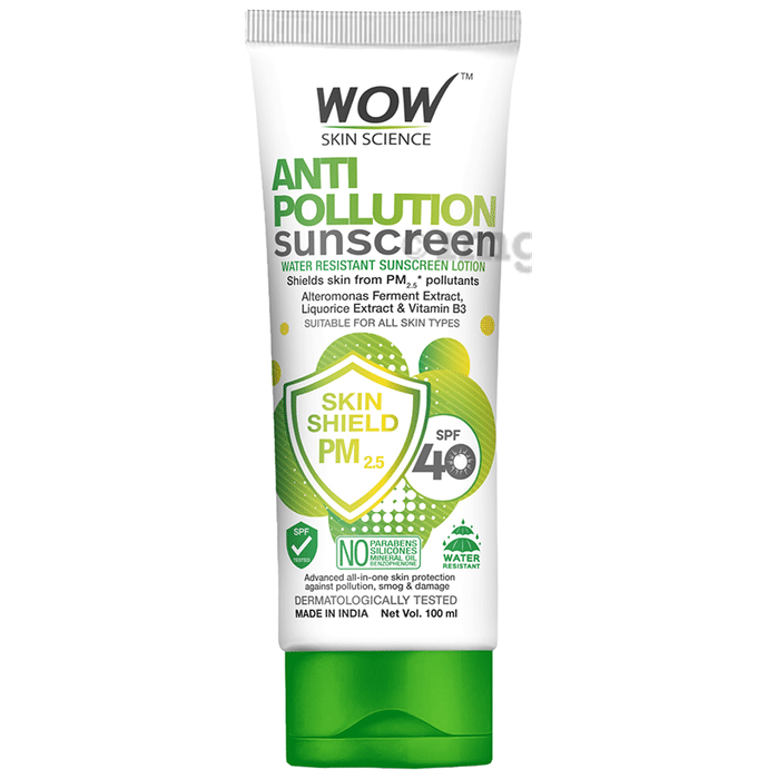 WOW Skin Science Anti Pollution Sunscreen Lotion SPF 40