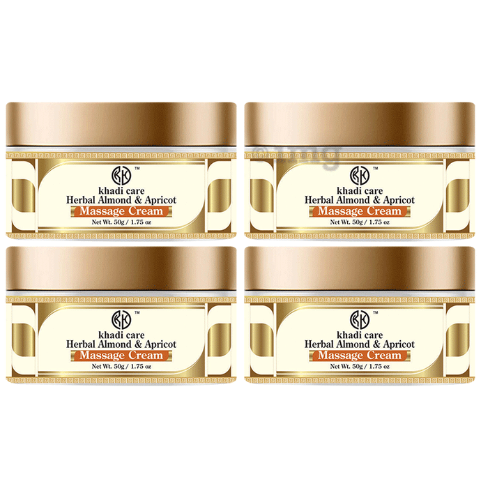 Khadi Care Herbal Almond & Apricot Massage Cream (50gm Each)