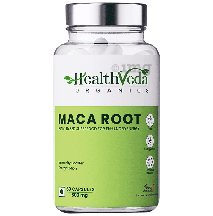 Health Veda Organics Maca Root Veg Capsules