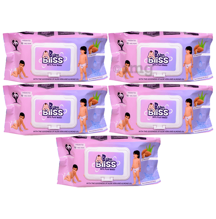 Bum Bliss 99% Pure Water Unscented Baby Wipe (80 Each)