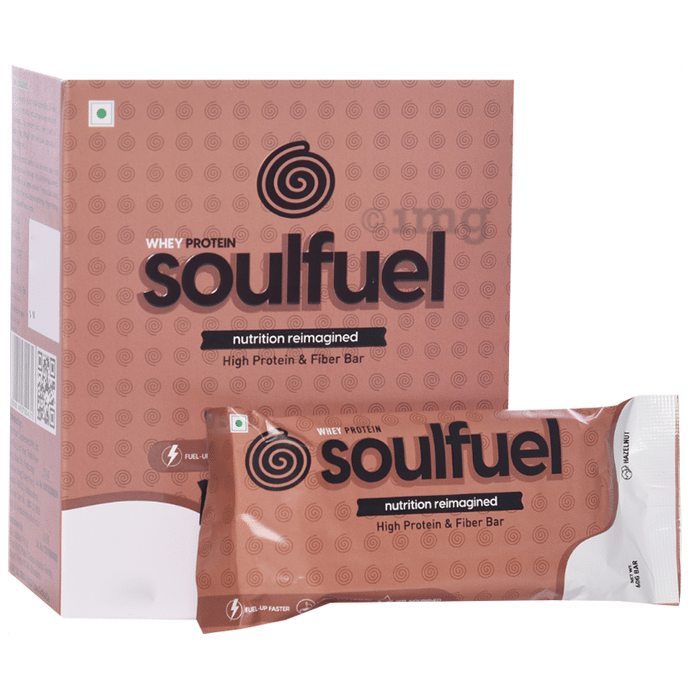 SoulFuel Whey Protein Bar (60gm Each) Hazelnut