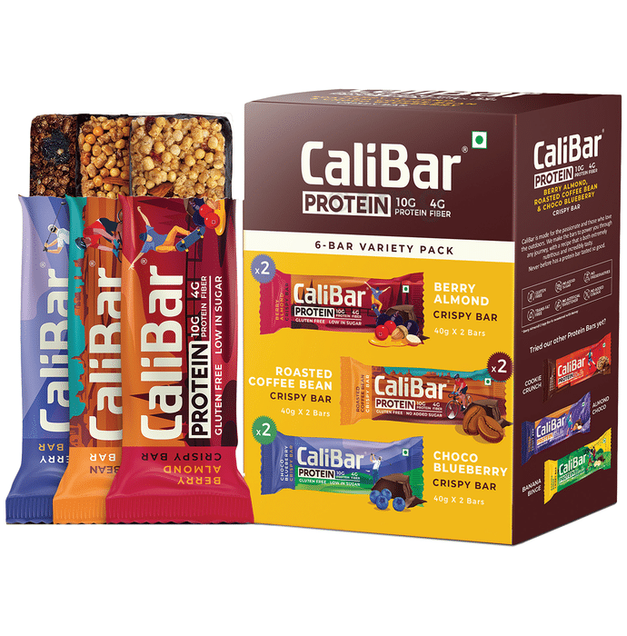 CaliBar Protein Crispy Bar (40gm Each) Assorted