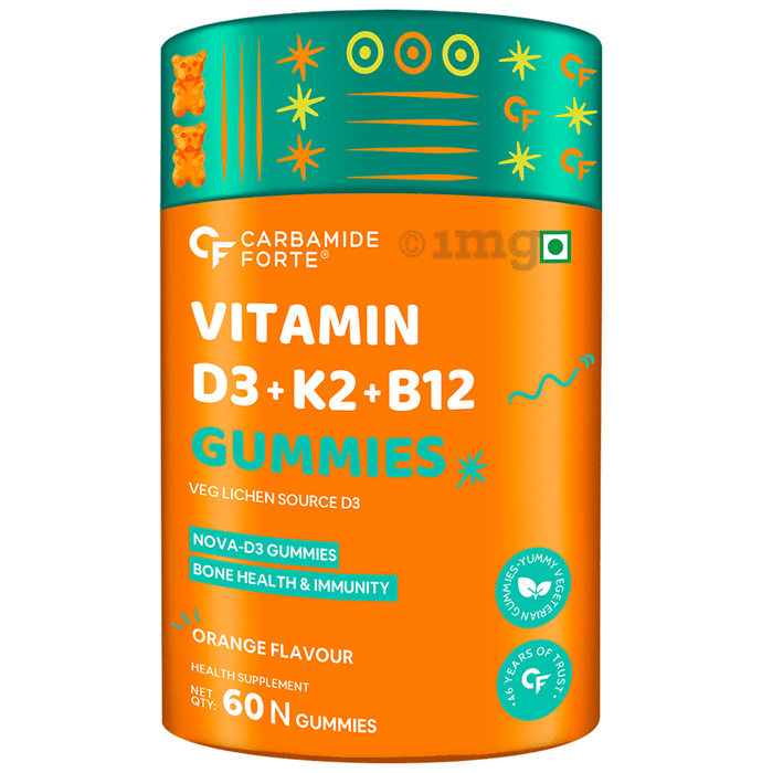 Carbamide Forte Vitamin D3 + K2 + B12 Gummies