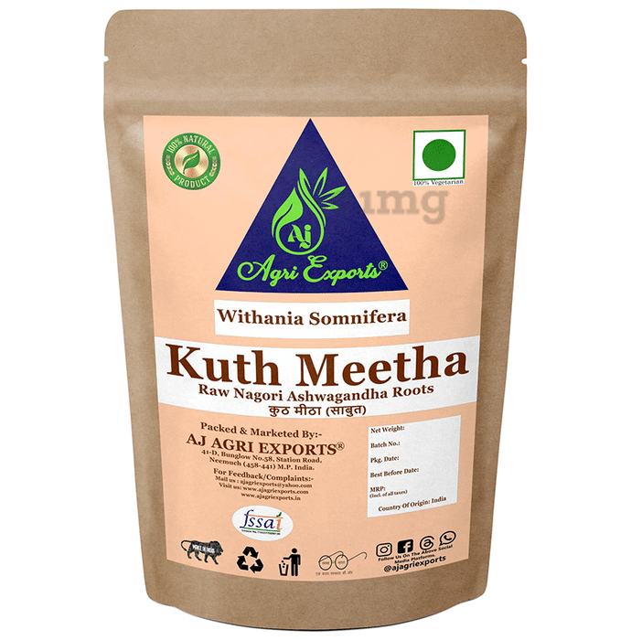 Aj Agri Exports Withania Somnifera Kuth Meetha Raw Nagori Ashwagandha Root