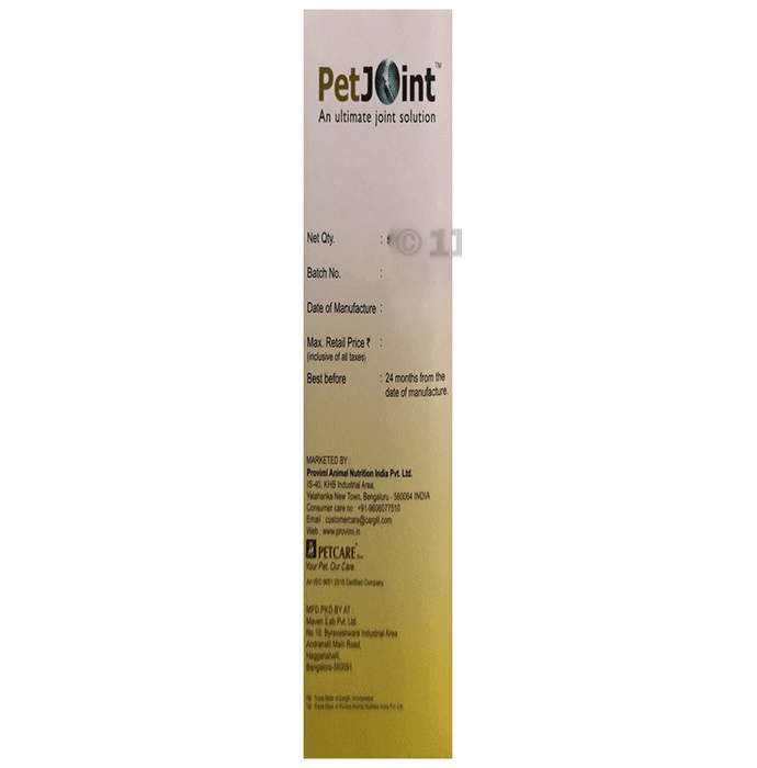 Petcare Petjoint Tablet 12 Each Buy box of 5.0 tablets at best