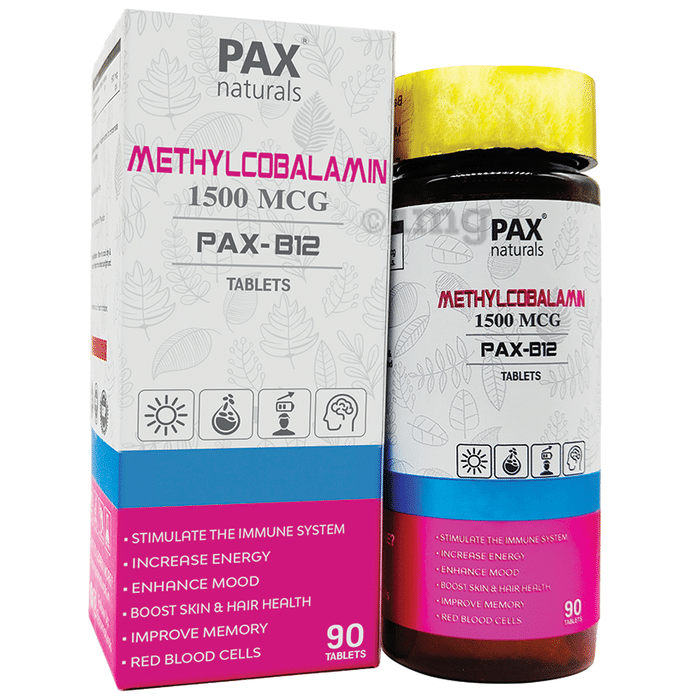 Pax Naturals Methylcobalamin 1500mcg Tablet