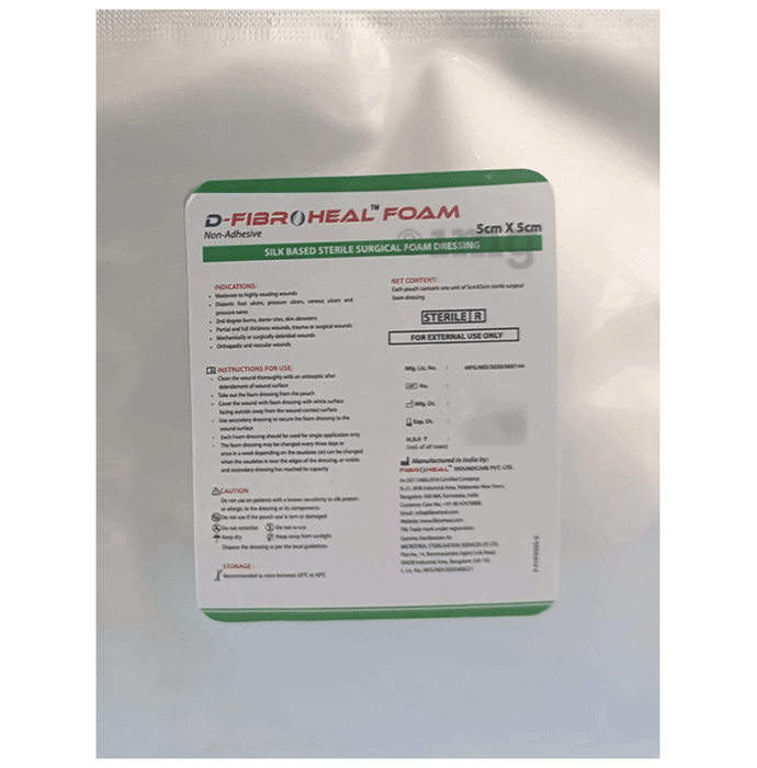 D-Fibroheal Foam Adhesive Bandage 5 x 5 cm