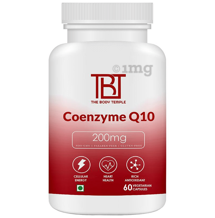 The Body Temple Coenzyme Q10 200mg Veg Capsule